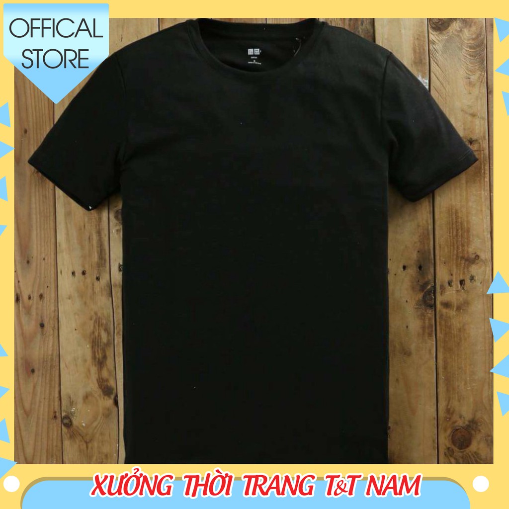 💎[ CAO CẤP ]  Áo thun phông nam tay lỡ unisex form rộng trơn chất cotton cổ tròn đẹp basic màu trắng đen T&T | BigBuy360 - bigbuy360.vn