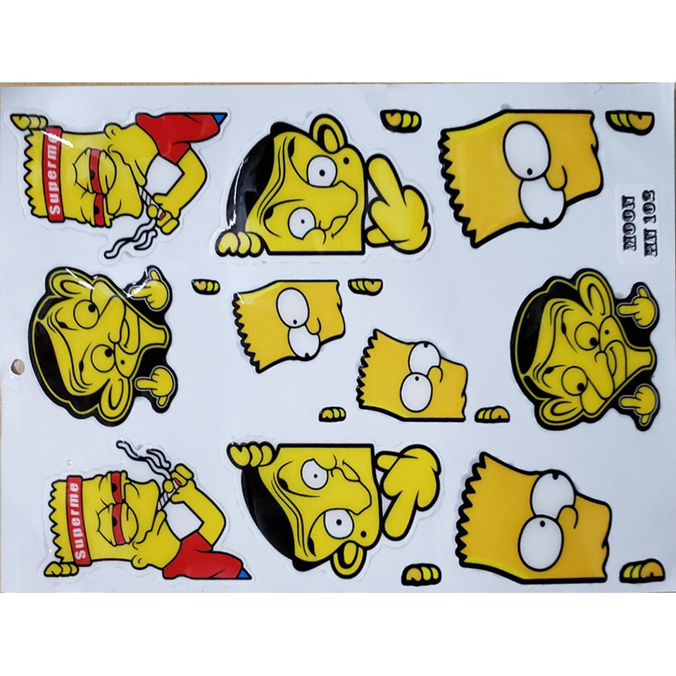 DECAL NỔI TRANG TRÍ XE MÁY SIMSON