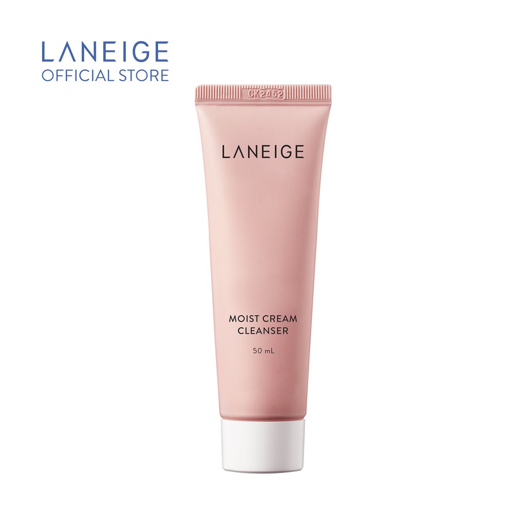 [Mã FMCGMALL -8% đơn 250K] Sữa rửa mặt giúp dưỡng ẩm cho da thường và da khô Laneige Moist Cream Cleanser 50Ml