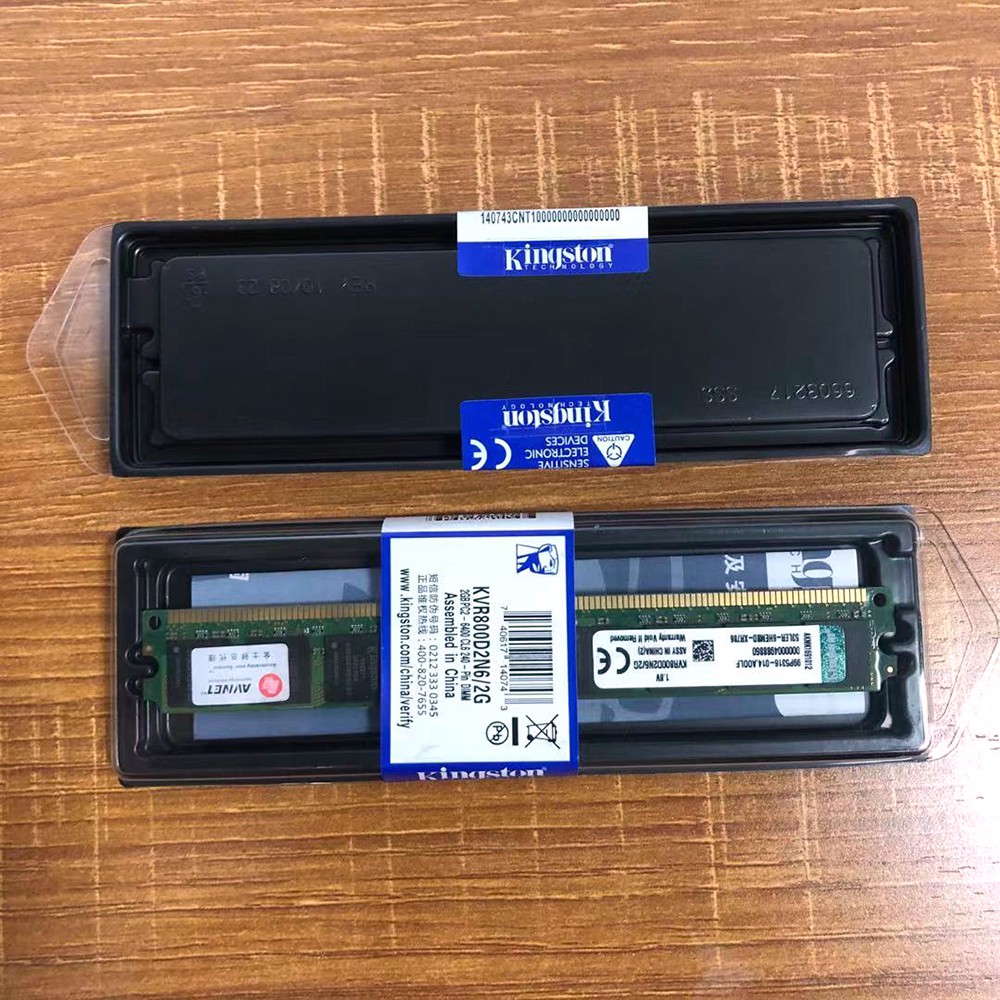 KINGSTON Set 2 Bộ Nhớ RAM 2gb ddr2 RAM 800MHz PC2-6400 Dành Cho Máy Tính
