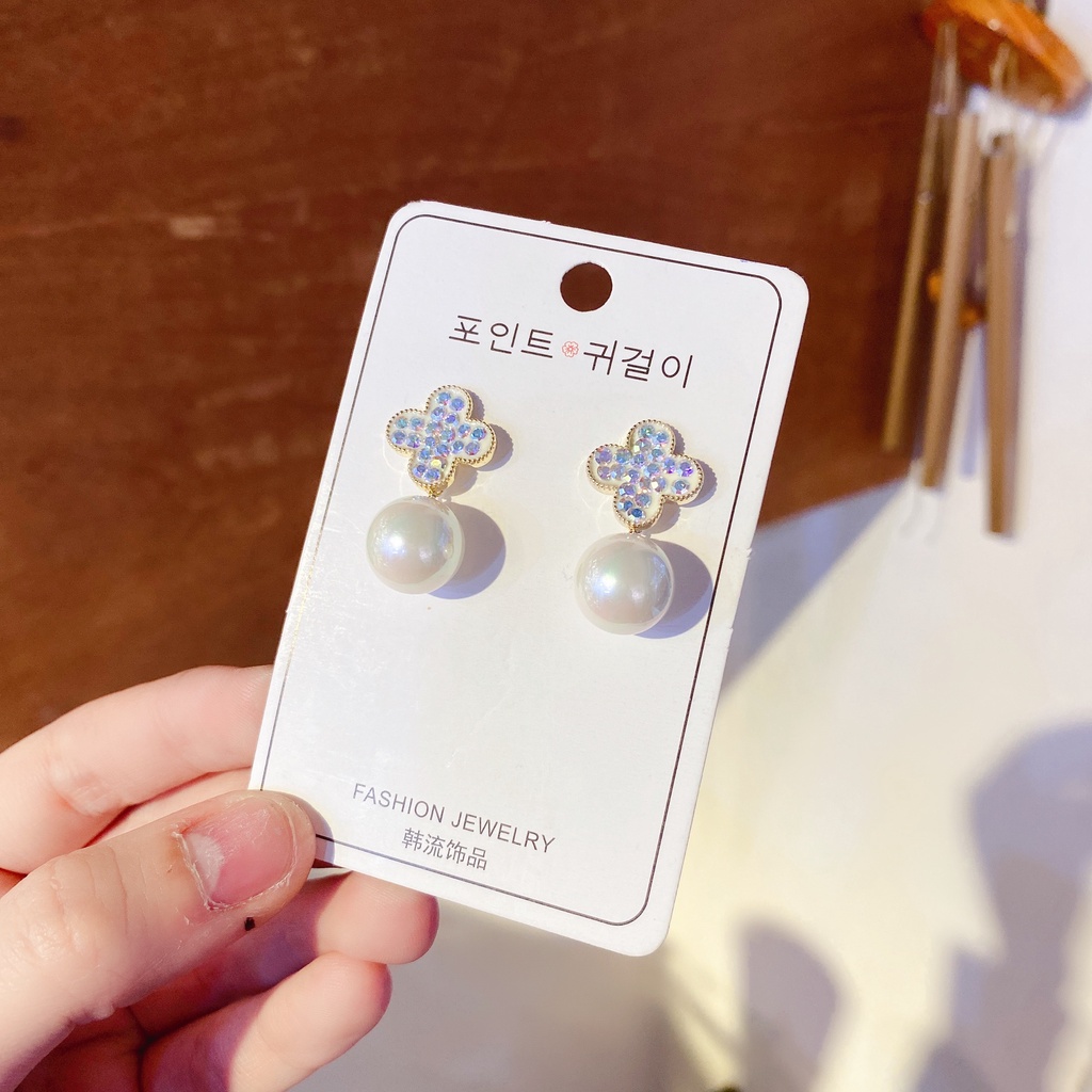 Bông Tai Nữ Cá Tính Đính Đá Cao Cấp Mang Phong Cách Hàn Quốc  - 564