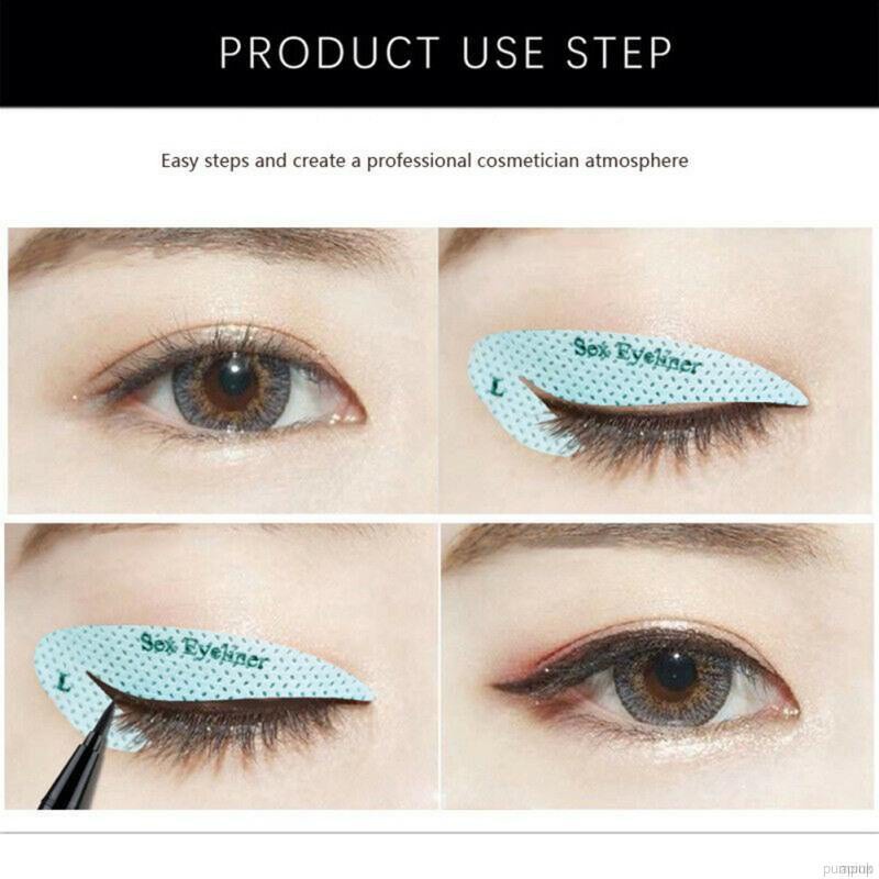 [Hàng mới về] Set 4 tờ khuôn kẻ mắt nhiều kiểu dáng đa dạng cho bạn thay đổi phong cách trang điểm