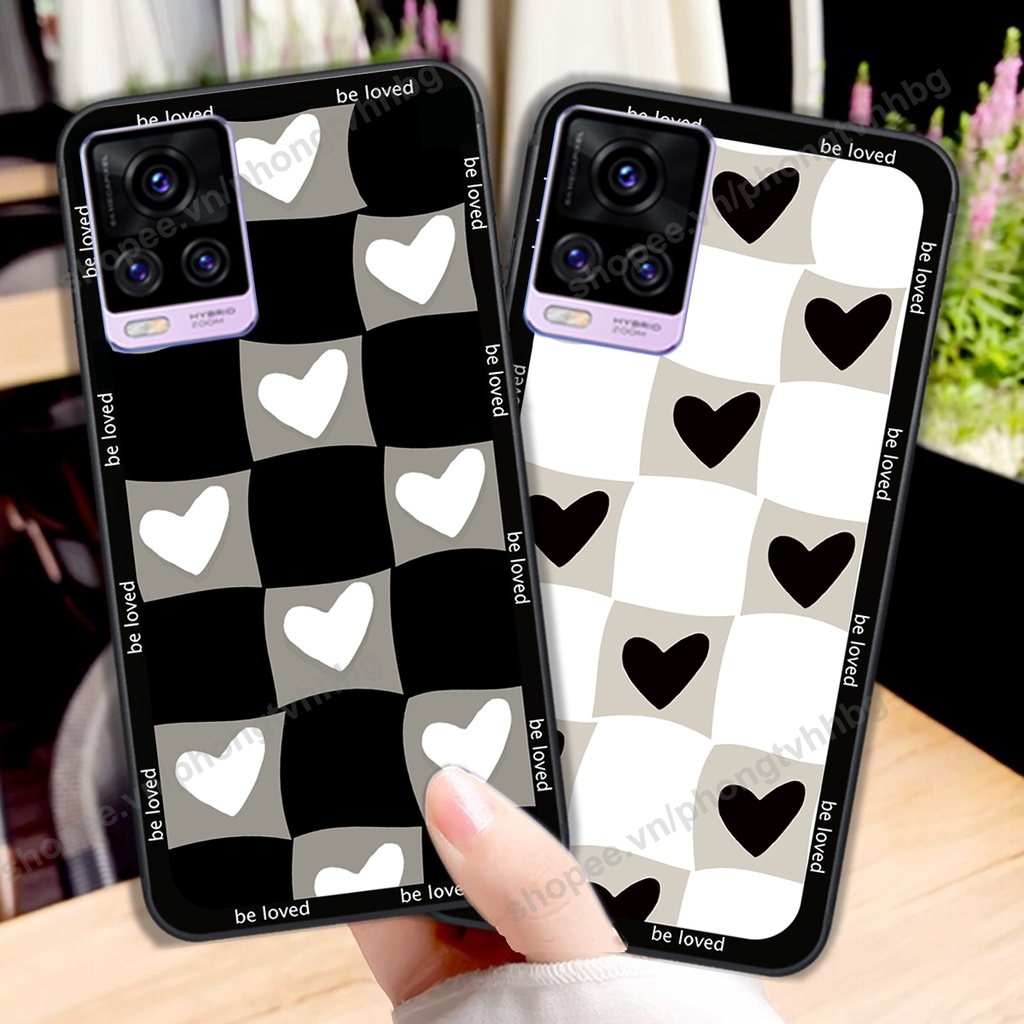 Ốp lưng Vivo V20 in mẫu TRÁI TIM caro, chuột mikey thể thao cực đẹp cute cực bền bỉ