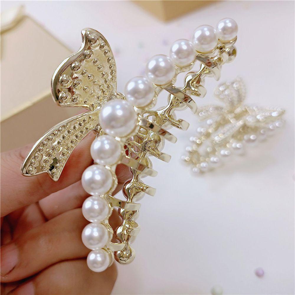 Kẹp Tóc Hình Bướm Rỗng Thanh Lịch Cho Nữ|Giá Đỡ Đuôi Ngựa Bằng Nhựa Tiện Dụng