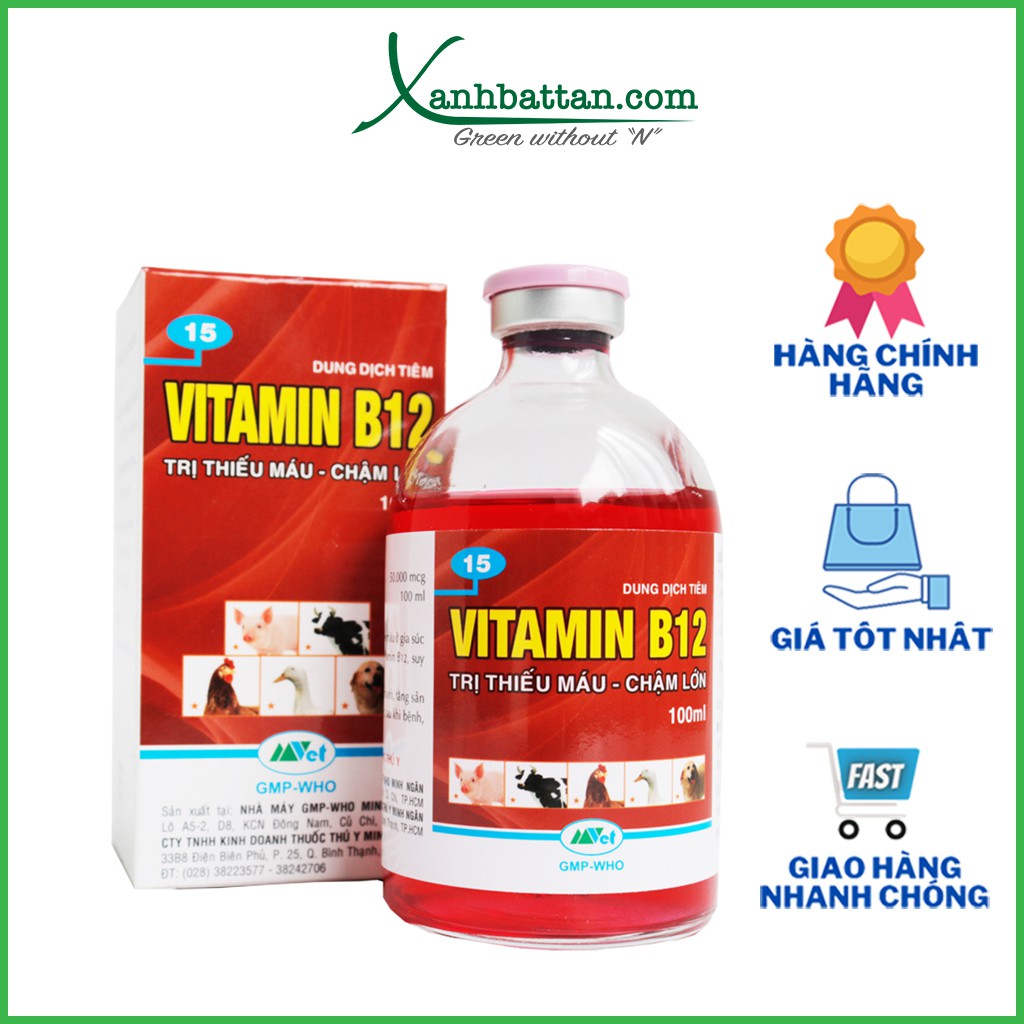 Vitamin B12 Giải Độc Cây Trồng - Phong Lan - Hoa Kiểng Chai 100 ml