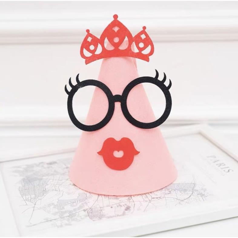 [ MẪU MỚI] Mũ sinh nhật 3D phong cách Hàn Quốc, trang trí sinh nhật siêu hot