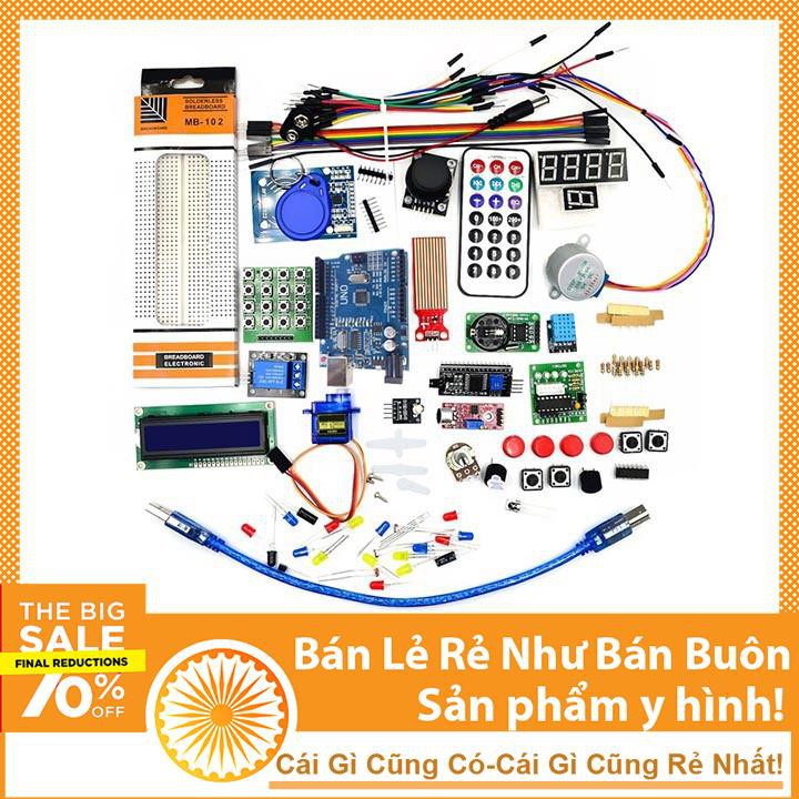 Combo Bộ Kit Học Tập Arduino Uno R3 Đầy Đủ