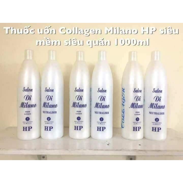 Thuốc uốn tóc milano collagen 1000ml