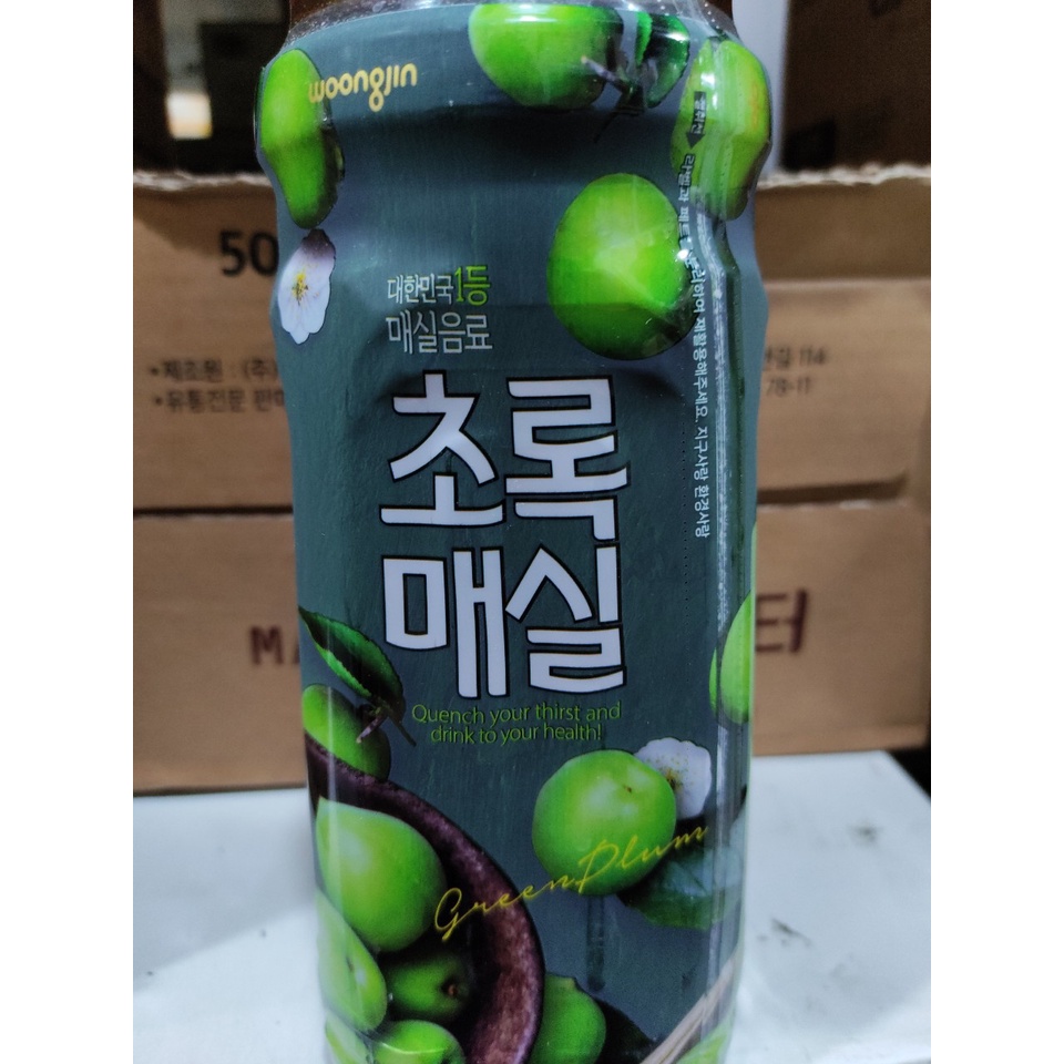 Nước mơ Hàn Quốc 1.5l, nước mơ uống liền hàn quốc 1,5l - 초록매실