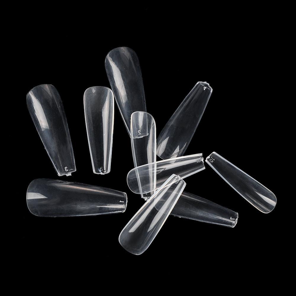 Hộp 100 Móng Tay Giả Acrylic Bảo Vệ Toàn Diện DIY Ốp