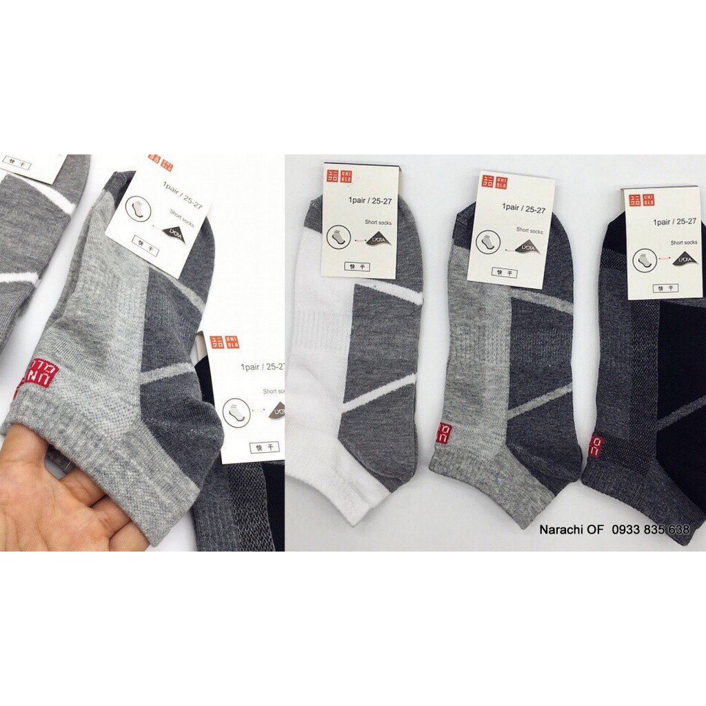 Tất, Vớ ngắn, thấp cổ UNIQLO chất liệu COTTON thoáng mát