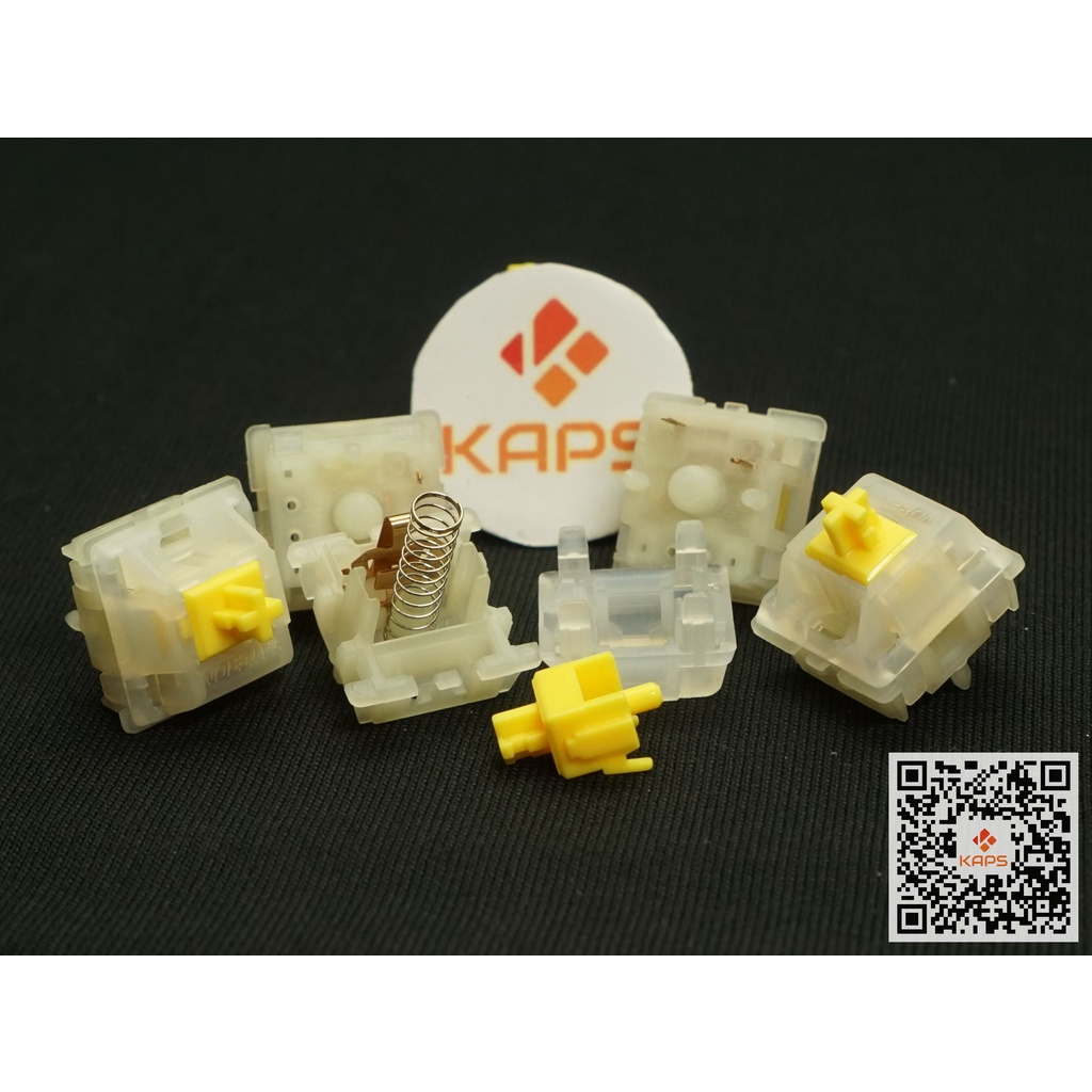 Switch Gateron Milky Yellow Pro | Switch lẻ | Linear Switch | Switch 5 chân | Switch Gateron | Dùng cho bàn phím cơ