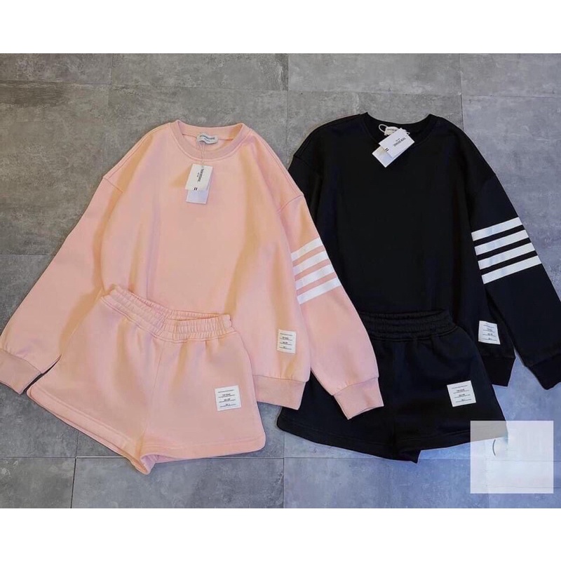 SET NỈ THOM Q SHORT ✅Chất nỉ bông dày dặnnn >> thiết kế trẻ trung