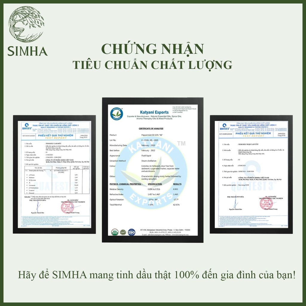 Tinh dầu treo xe Sả Chanh SIMHA khử mùi, ngăn ẩm mốc loại 10ml