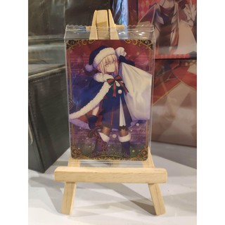 Thẻ bài sưu tầm bánh xốp Fate Grand Order FGO Artoria Pendragon (Santa Alter) R - Rare - Tặng bọc bài nhựa bảo quản