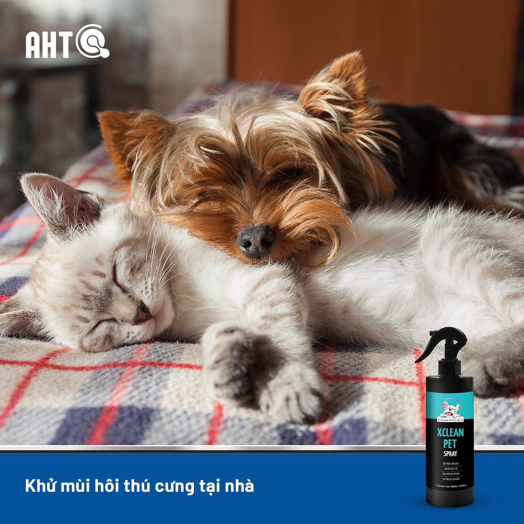 XỊT KHỬ MÙI HÔI THÚ CƯNG CHÓ MÈO-KHỬ MÙI NƯỚC TIỂU CHÓ MÈO, CHẬU CÁT, KHAY VỆ SINH CHO PET NANO BẠC