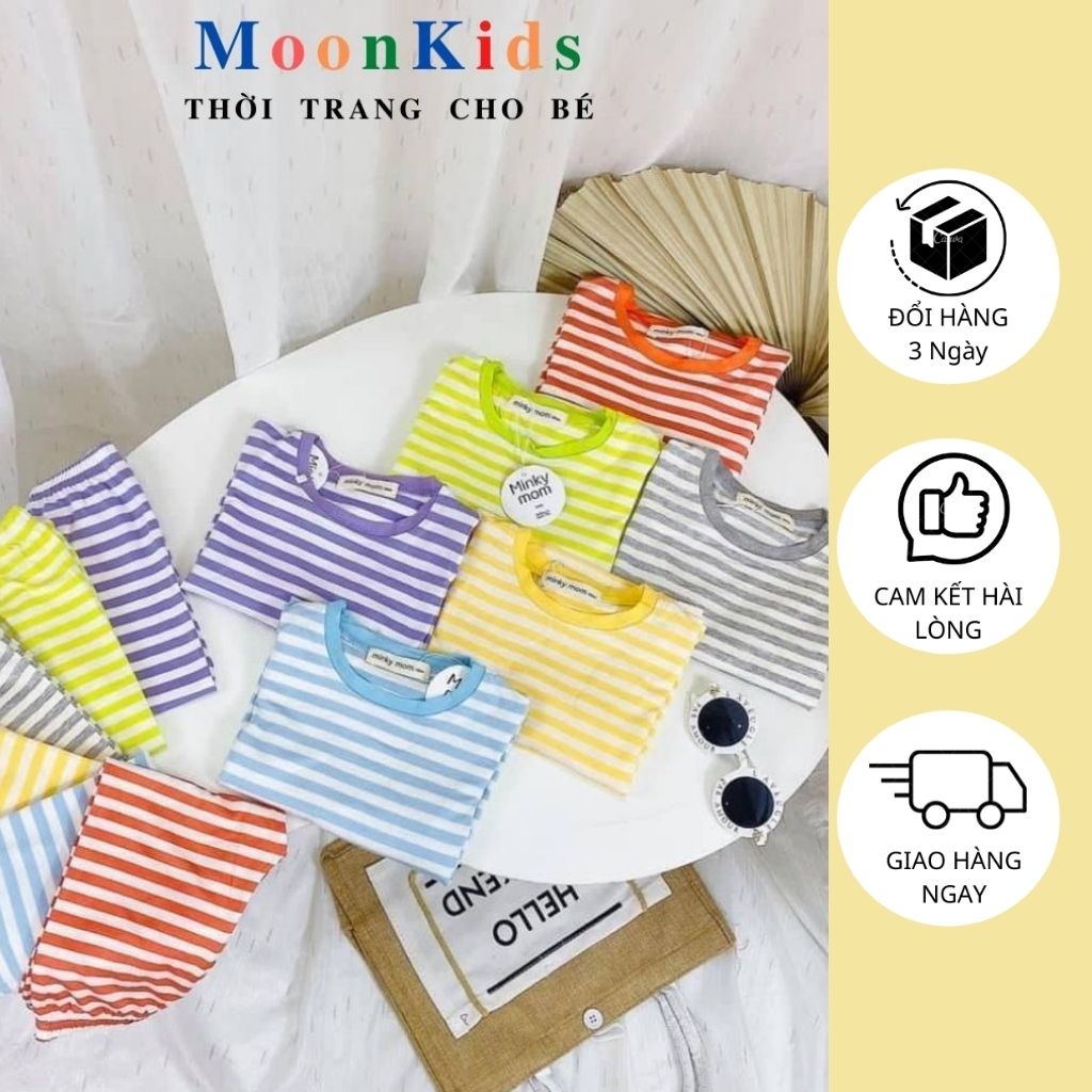 Bộ MINKY MOM Dài TayBộ dài tay cho bé,COTTON100% nhận hàng ưng ý ngay,bé trai bé gái 6-19kg!!