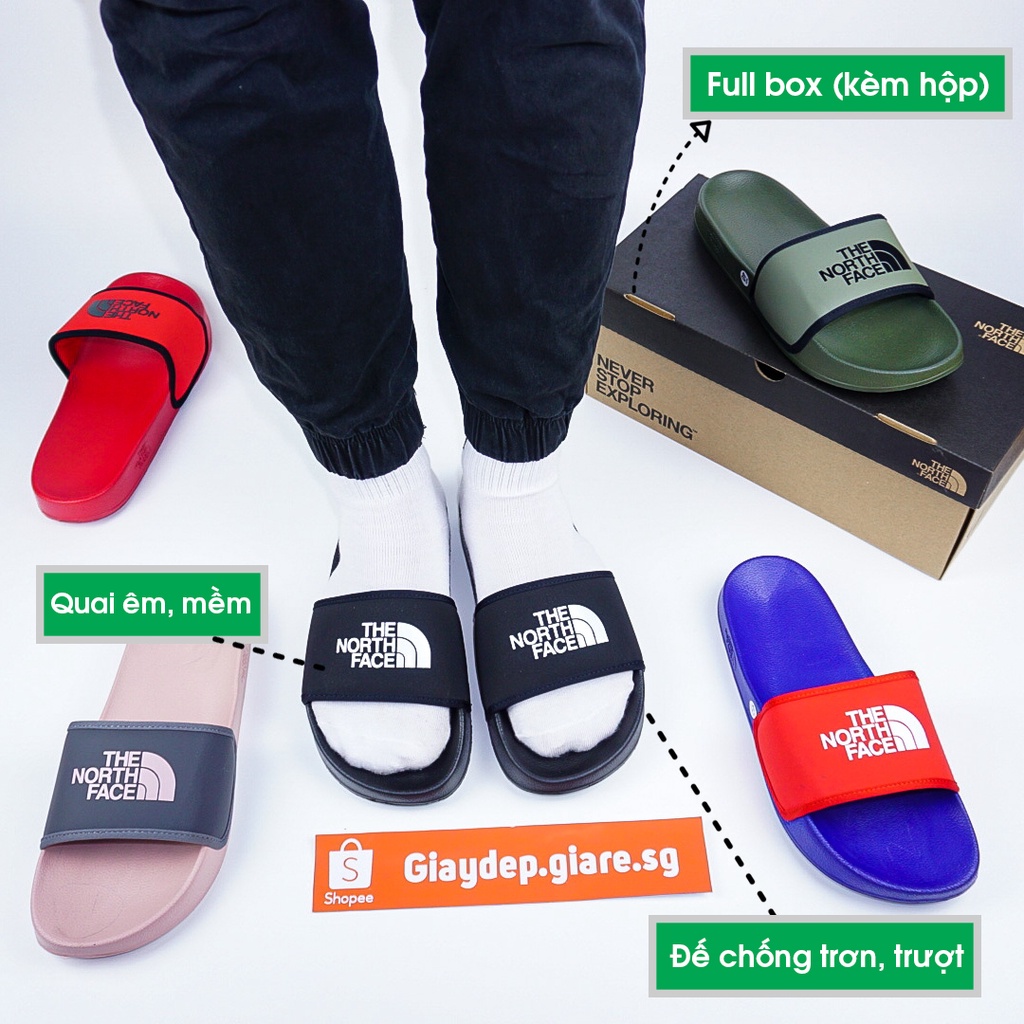 Dép bigsize nam nữ The North Face  - kiểu dáng quai ngang thời trang unisex