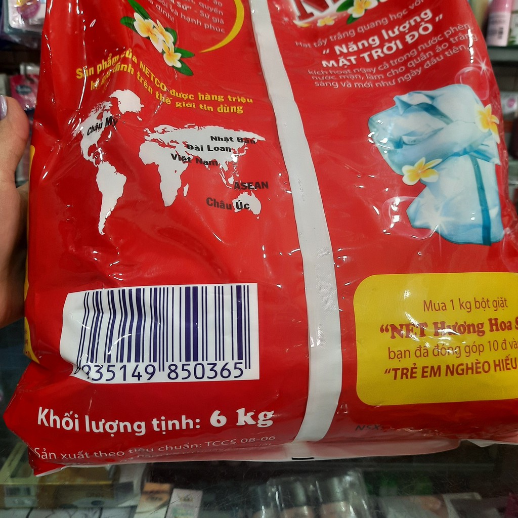 Bột giặt NET hương hoa sứ 6kg