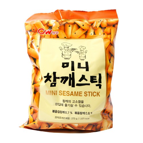 COMBO 2 GÓI BÁNH MÈ QUE HÀN QUỐC MINI GÓI 370G (CW)