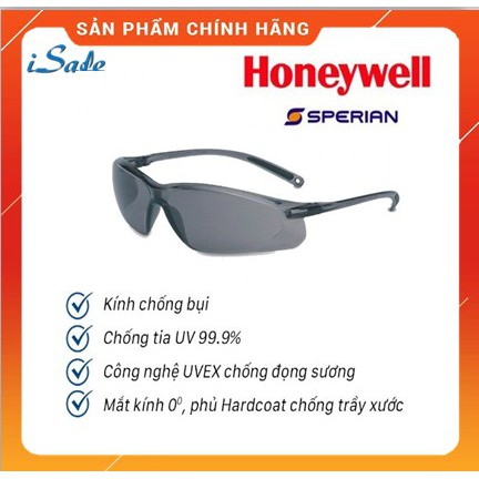 Kính bảo hộ Honeywell (Mỹ) ngăn 99,99% tia UV. Kính đi đường ngăn gió bụi, ngăn đọng sương, che kín và bảo vệ mắt