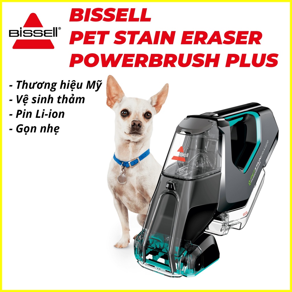 Bissell giặt thảm đa năng Pet Stain Eraser bản 2 có chổi quét