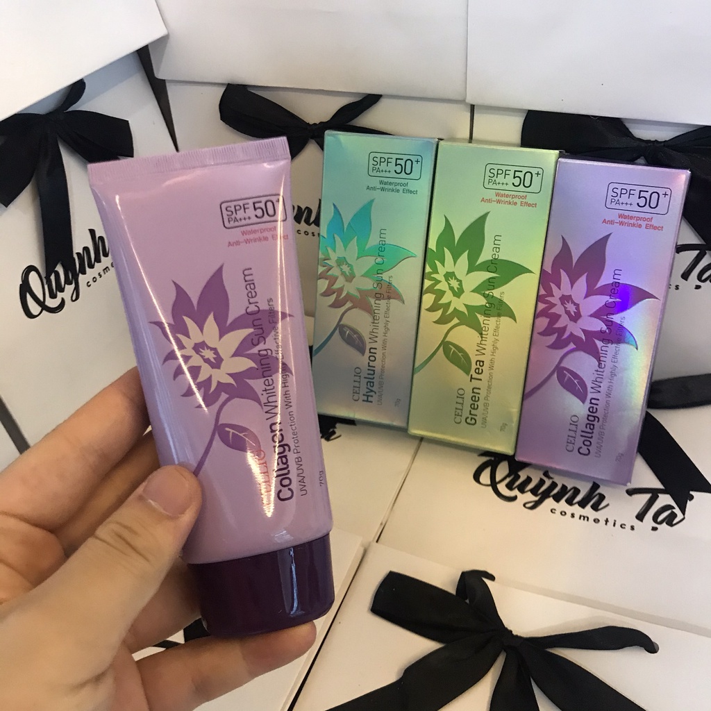 Kem Chống Nắng Cellio 💥Freeship💥 Kem Dưỡng Mịn - Thấm Nhanh Không Gây Nhờn Dính Cho Da SP13 | BigBuy360 - bigbuy360.vn