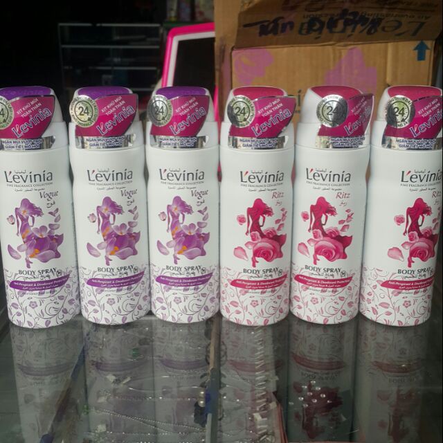 Xịt khử mùi nữ hương nước hoa thơm lâu Levinia 200ml - chính hãng NPP Biz Cosmetics
