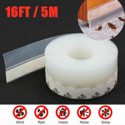 16 Feet Door Strip Strip Strip Silicone Windows Bottom Stopper 5m