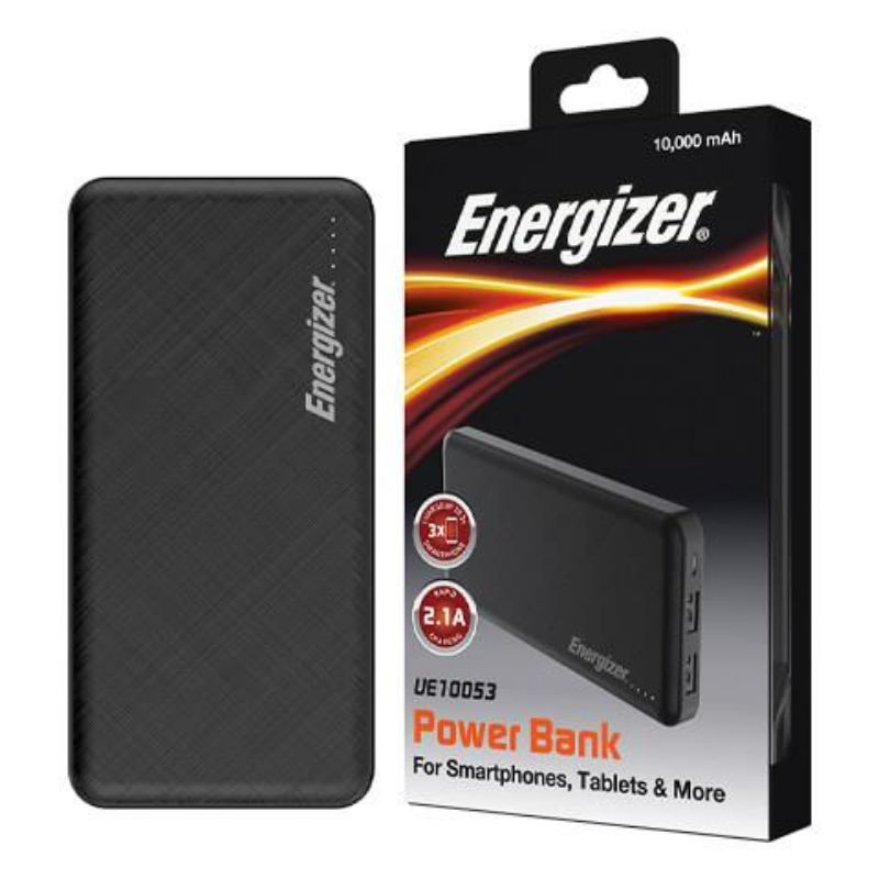 Sạc dự phòng Energizer 10,000mAh /3.7V Li-Polymer - UE10053BK