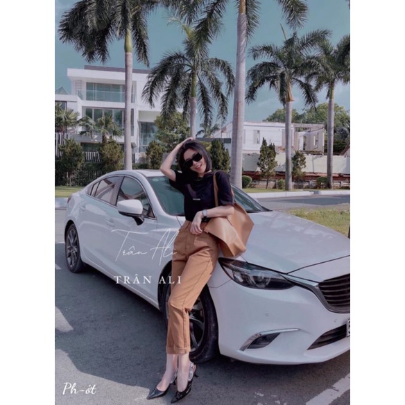 Quần baggy jean trơn 1 khuy hàng L1