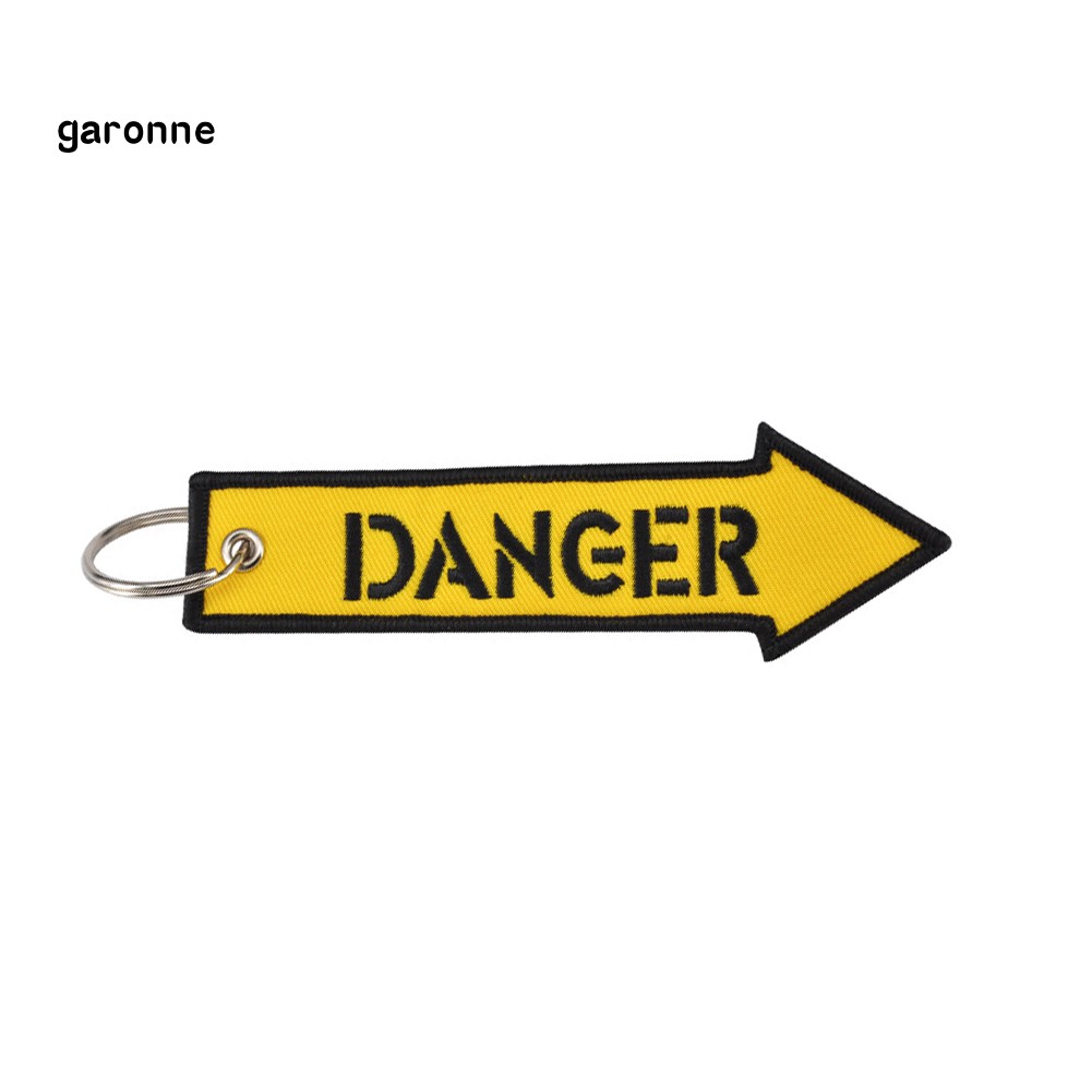 Móc khóa trang trí gắn hình chữ Pilot Danger Ride or Die Crew độc đáo