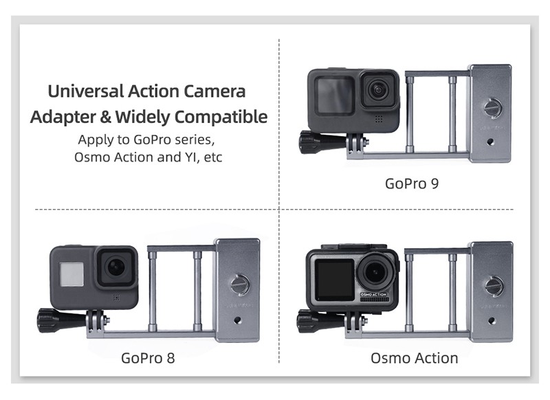 Đế Gắn Camera Hành Trình Gopro 9 / 8 / Osmo Action For Om 4 / Osmo Mobile 3 (Nuuo) | WebRaoVat - webraovat.net.vn