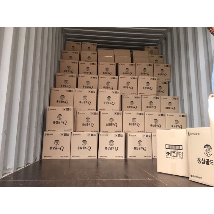 Nước hồng sâm Gold Q kèm túi xách (Hộp 30 gói x 50ml) | Thế Giới Skin Care