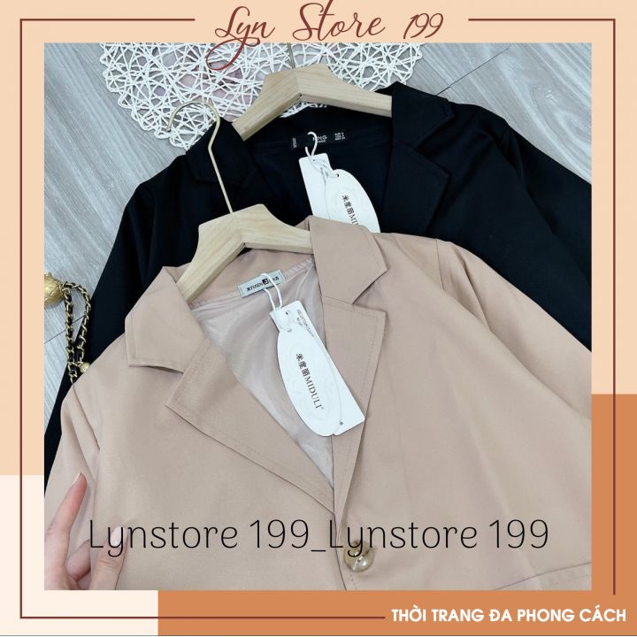 Áo blazer 2 lớp dài tay nhiều màu phong cách Hàn quốc Áo vest nữ khoác ngoài Mã A55