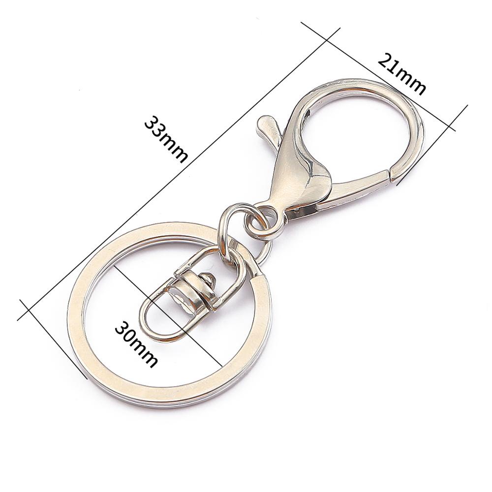 Set 5 Móc Khóa Hình Tròn Nhiều Màu Sắc Bằng Đồng
