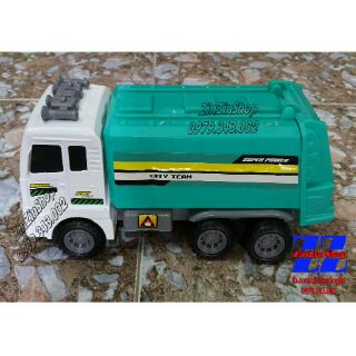 COMBO ĐỒ CHƠI XE CHỞ RÁC VÀ XE BEN MÔ HÌNH