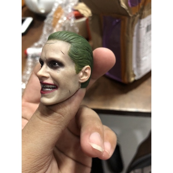 Mô hình đầu head Joker suicide squad 1/6, 12 inch - Custom Figure