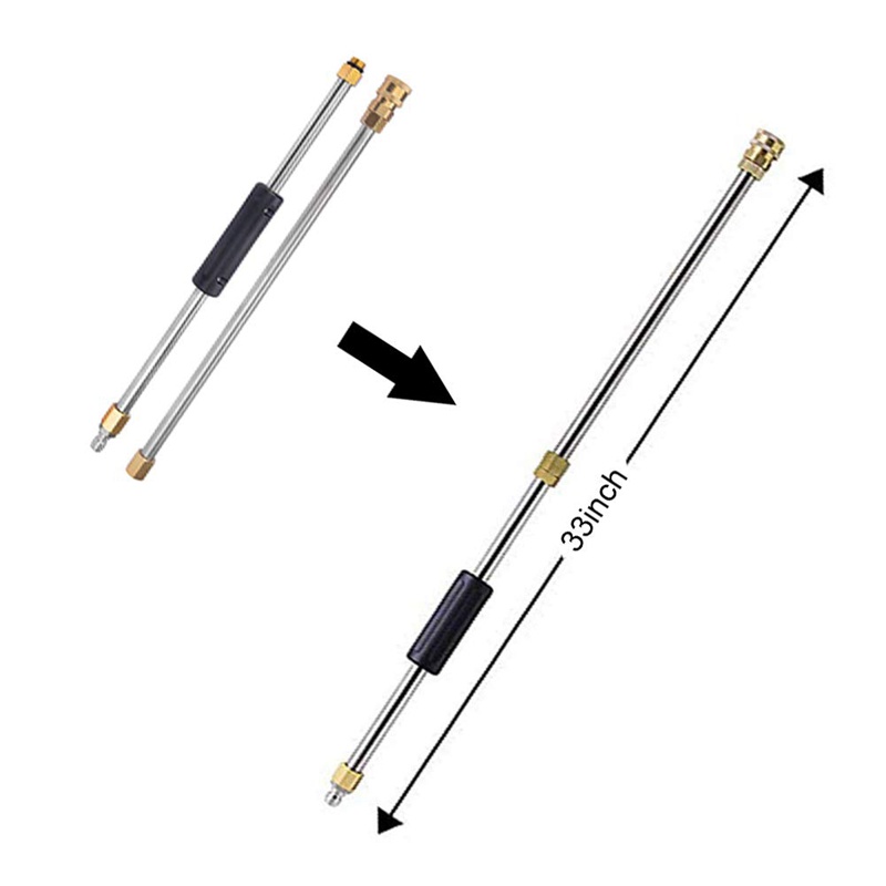 Bộ Súng Phun Nước Áp Lực 4000 PSI Kèm 5 Đầu Phun 1 Đầu Nối Dài Tiện Dụng