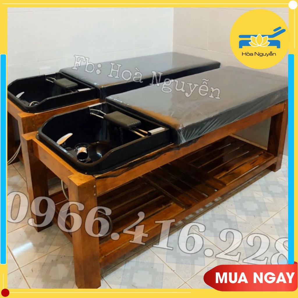 Giường Gội Spa Chân Gỗ