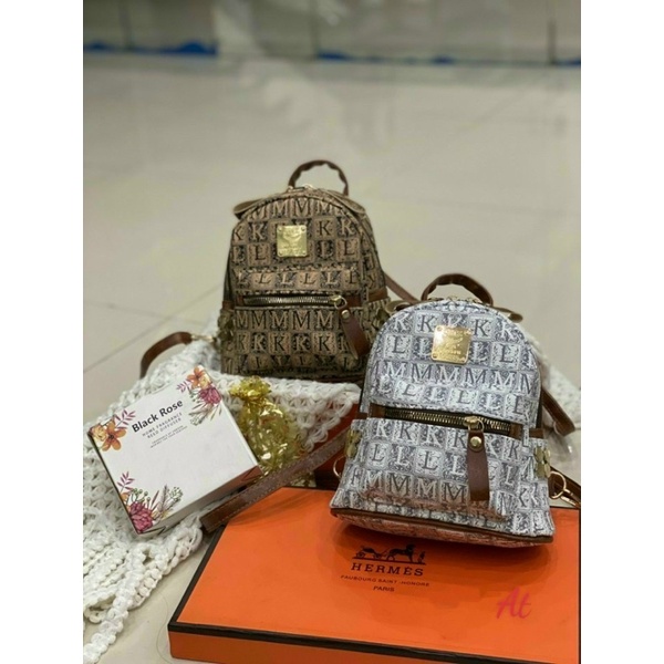 Balo nữ mini, balo thời trang MKL họa tiết siêu xinh đựng đồ tiện lợi