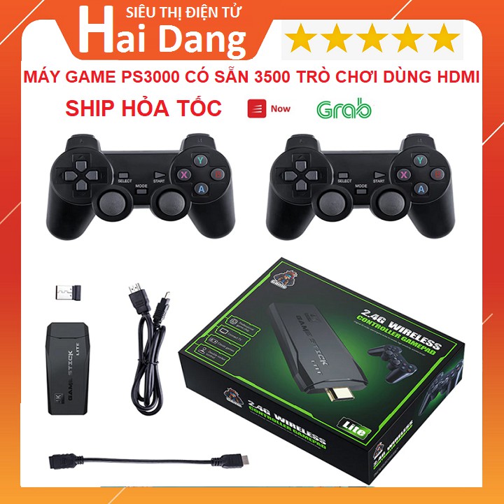 Máy Game PS3000, 4K HDMI - Không Dây Có Sẵn 3500 Trò Chơi Cổ Điển - PS1/Nitendo switch/FC Compact/FC