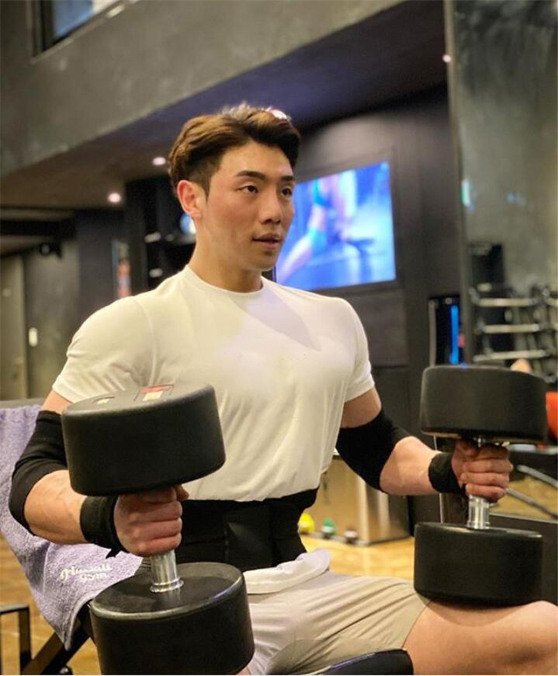 Áo thun tập thể dục bằng cotton tay ngắn mới thời trang nam kiểu hip hop mùa hè