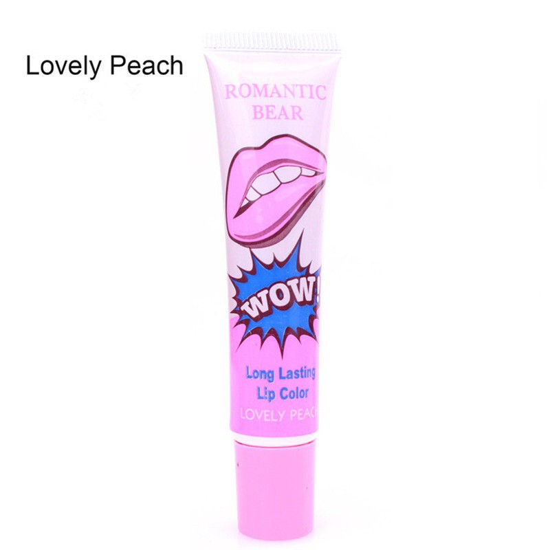 Son xăm Romantic Bear WoW long lasting lip color Lovely Peach