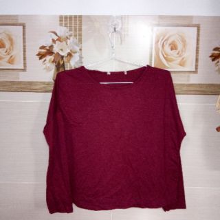 Croptop dài tay len gân
