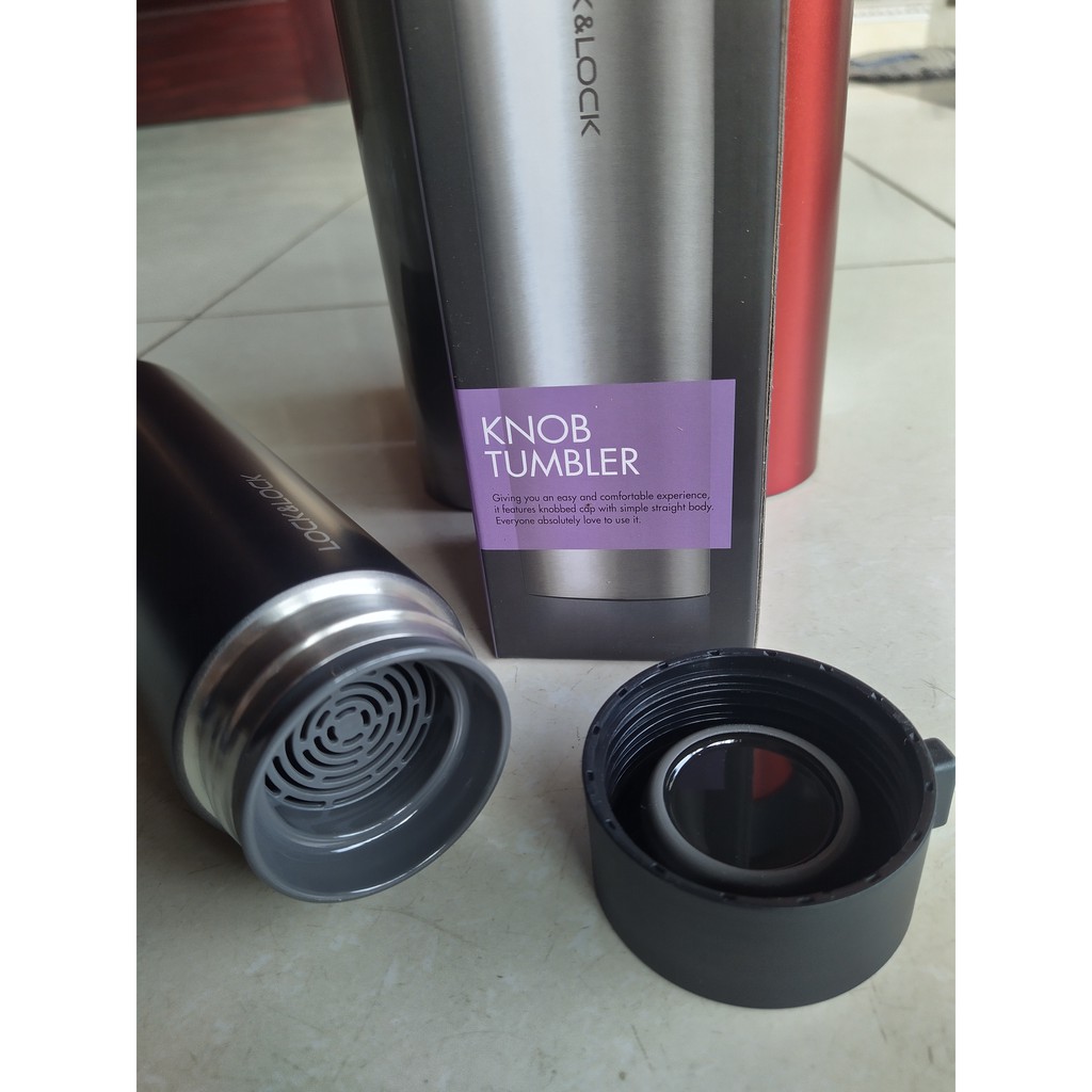 Bình giữ nhiệt Lock&amp;Lock Knob Tumbler LHC4121 (400ml) - hàng nhập khẩu