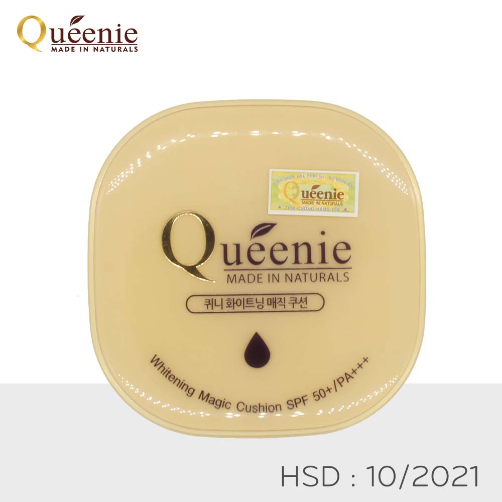 Phấn Nước Trang Điểm Queenie Trắng Da Chống Nắng Kiềm Dầu 15g