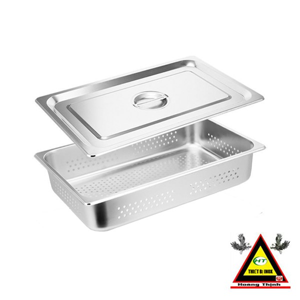 KHAY INOX LỖ SÂU 100MM - KHAY BUFFET LỖ