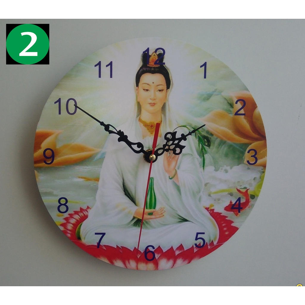 Đồng hồ treo tường hình phật