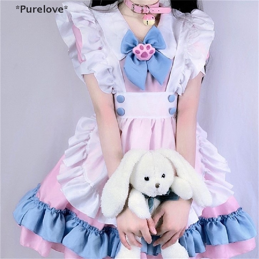 Set Đầm Hóa Trang Cô Hầu Gái Phong Cách Lolita Xinh Xắn